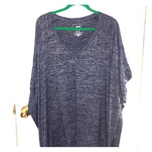 Soft blue poncho